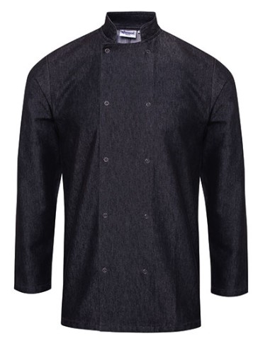 PRE-PR660-Denim Chefs Jacket